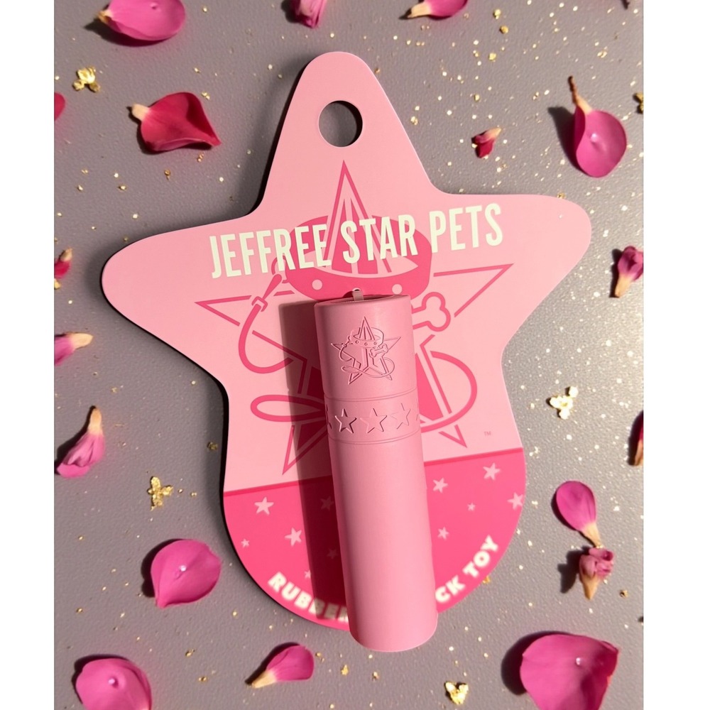 Jeffree Star Pets - Pink Rubber Lipstick Dog Toy, Treat Dispenser - Small Dogs